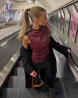 ARIA | Luxe Leather Top